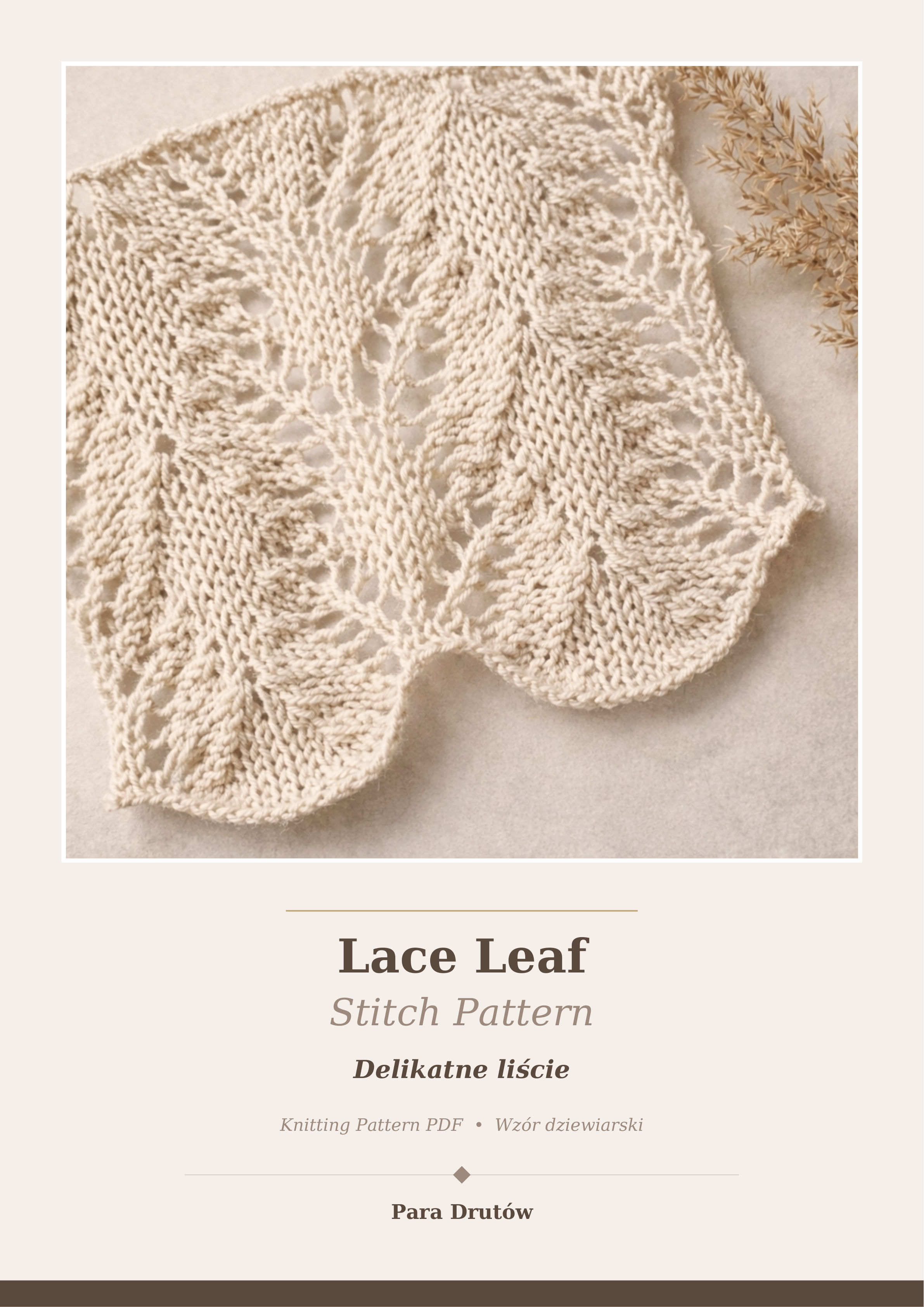 Lace Leaf Stitch Pattern